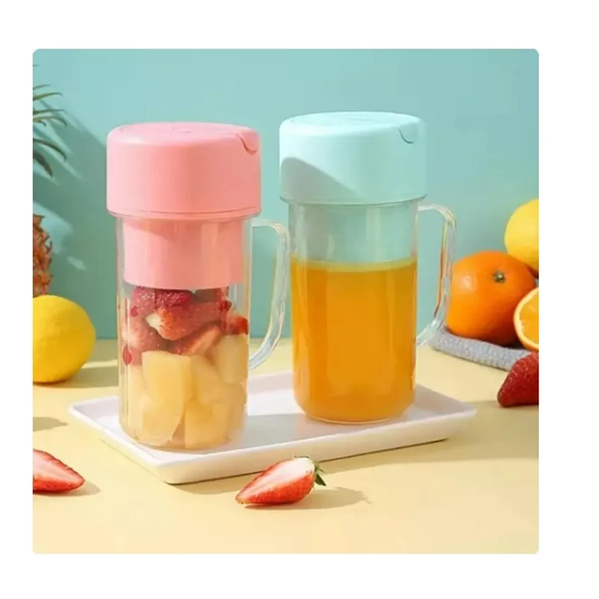 ESHOPANGIE - Vaso Licuadora Juguera Portátil Mini Recargable De 420ml Verde