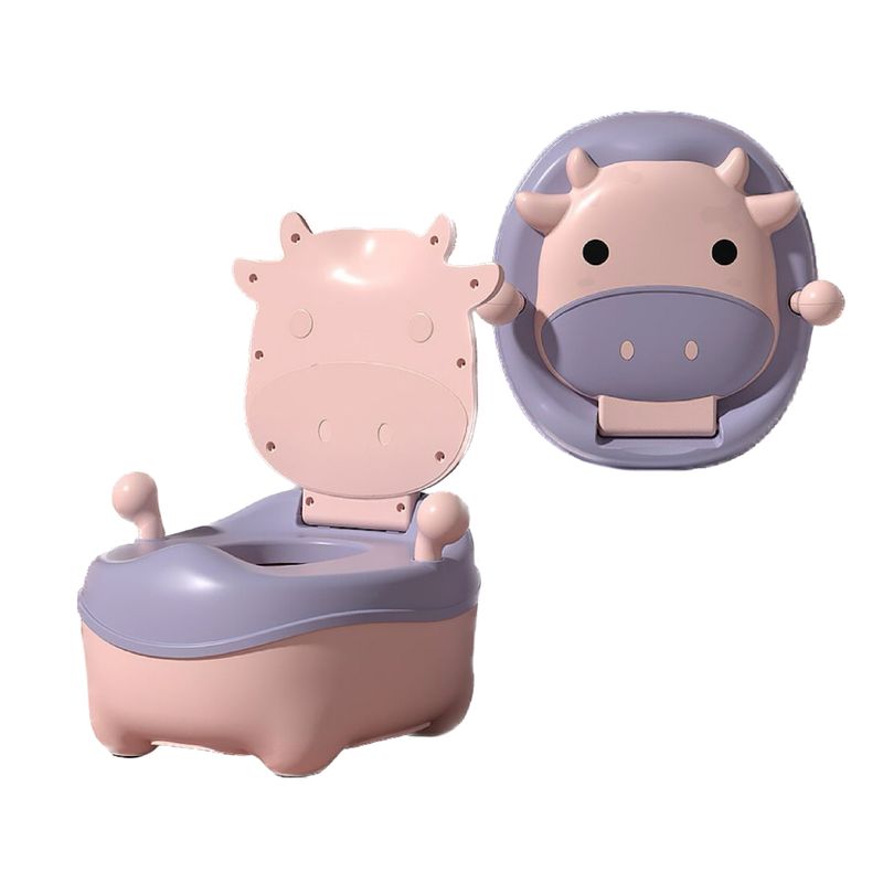 BJ HOGAR - Pelela Baño Wc Niña Infantil Rosada Vaca