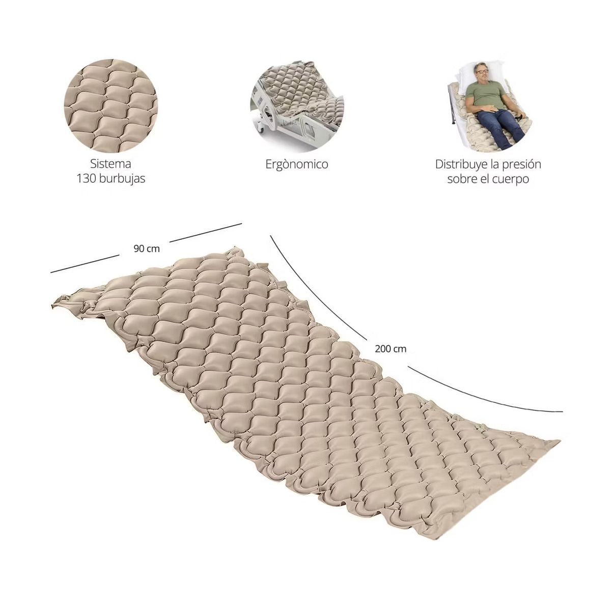 GENERICO - Colchón Antiescaras con motor