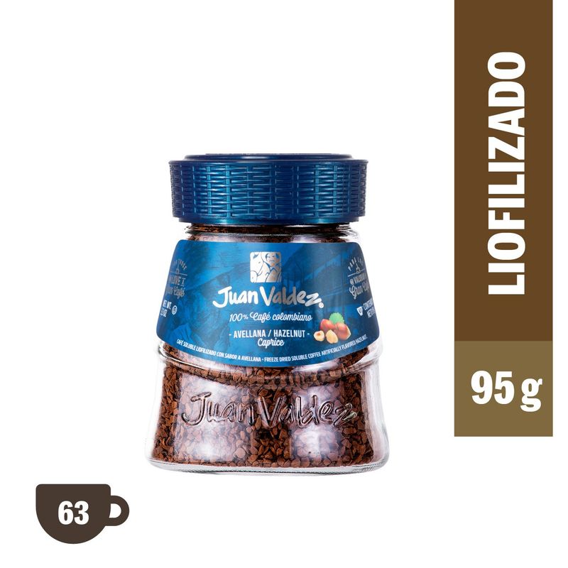 JUAN VALDEZ - Café Soluble Liofilizado Avellana 95g