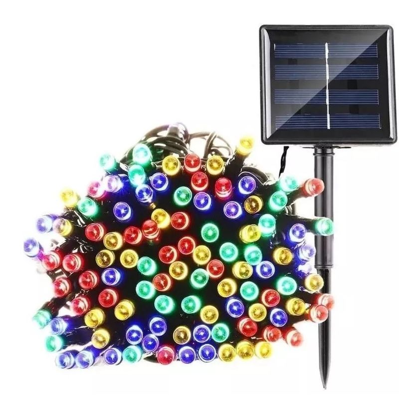 GENERICO - Luces Solar de Navidad 30metros 300led Multicolor