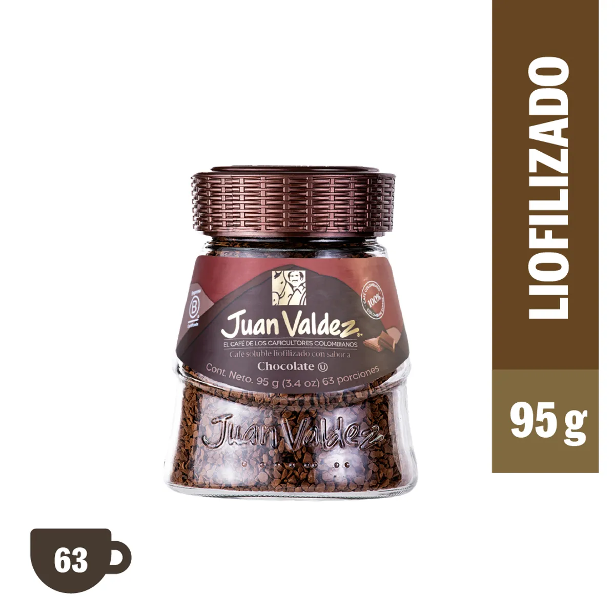 JUAN VALDEZ - Café Soluble Liofilizado Chocolate 95g