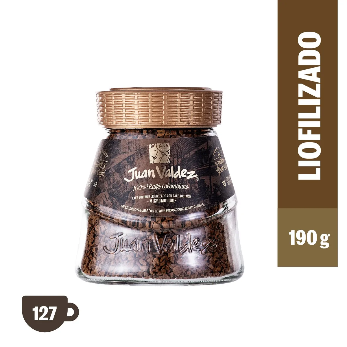 JUAN VALDEZ - Café Soluble Liofilizado Clásico 190g