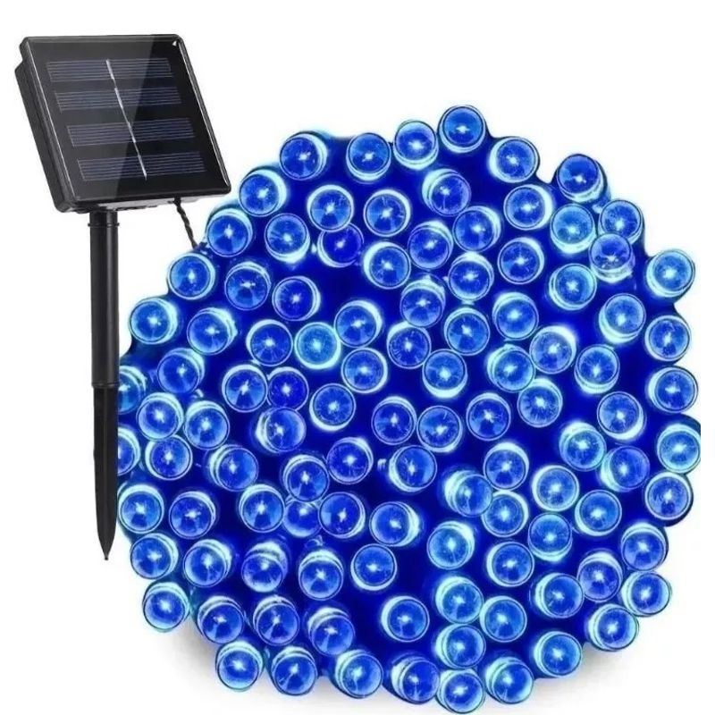 GENERICO - Luces de Navidad Solar 30metros 300led Azul