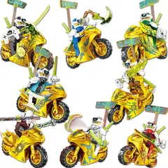 GENERICO - Ninjago Set 8 Motos Legocompatibles Modelo 5