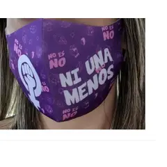 GENERICO - Mascarilla Diseño Feminista NI UNA MENOS