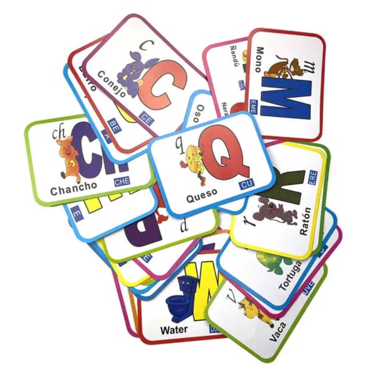 OEM - TARJETAS DE APRENDIZAJE ABECEDARIO PARA NIÑOS