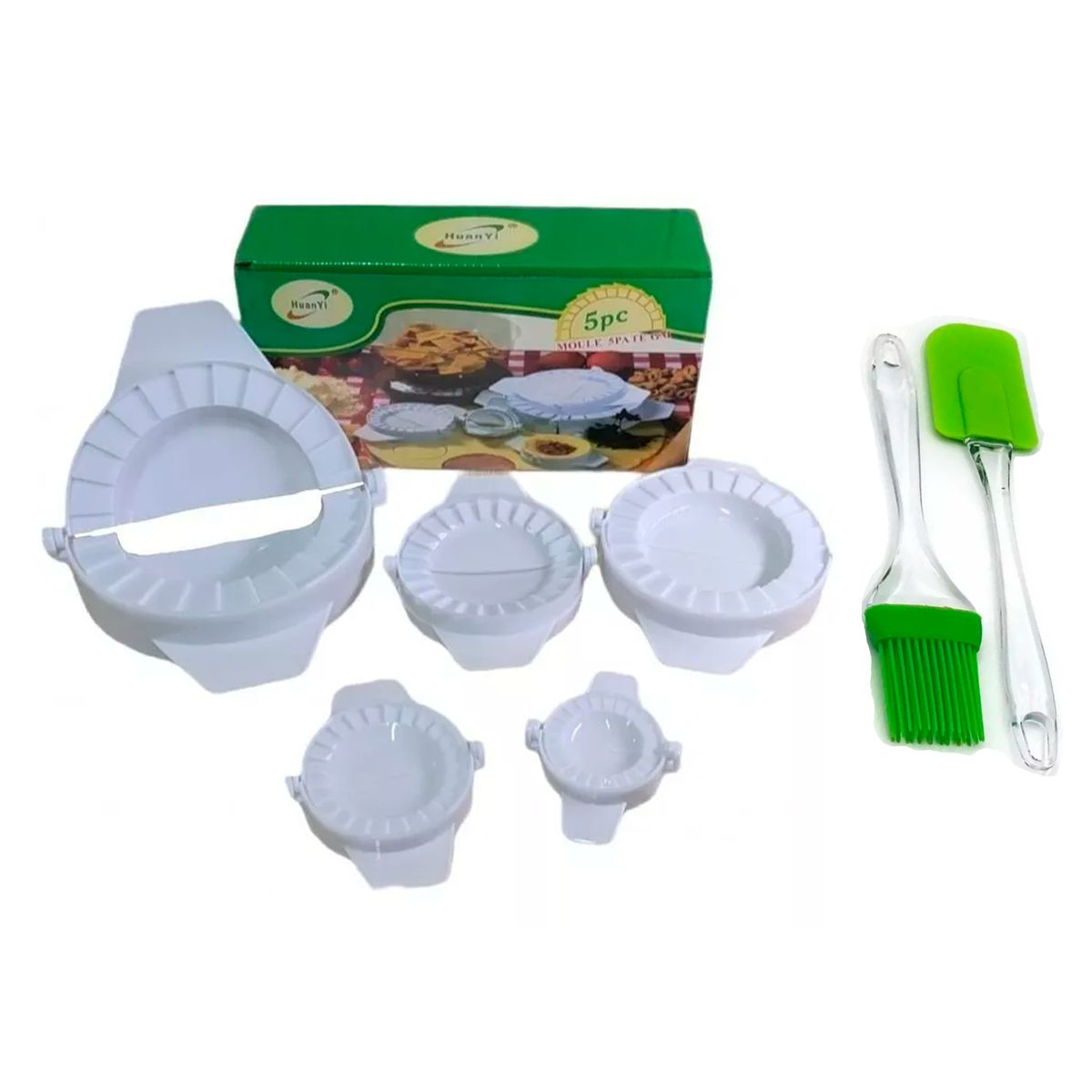 GENERICO - Set Molde Para Hacer Empanadas 5 Pzas