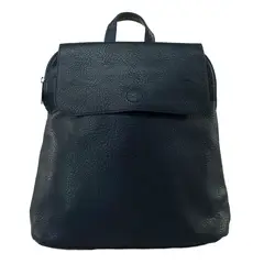 MAILEA - Mochila ecocuero con iman frontal para mujer azul