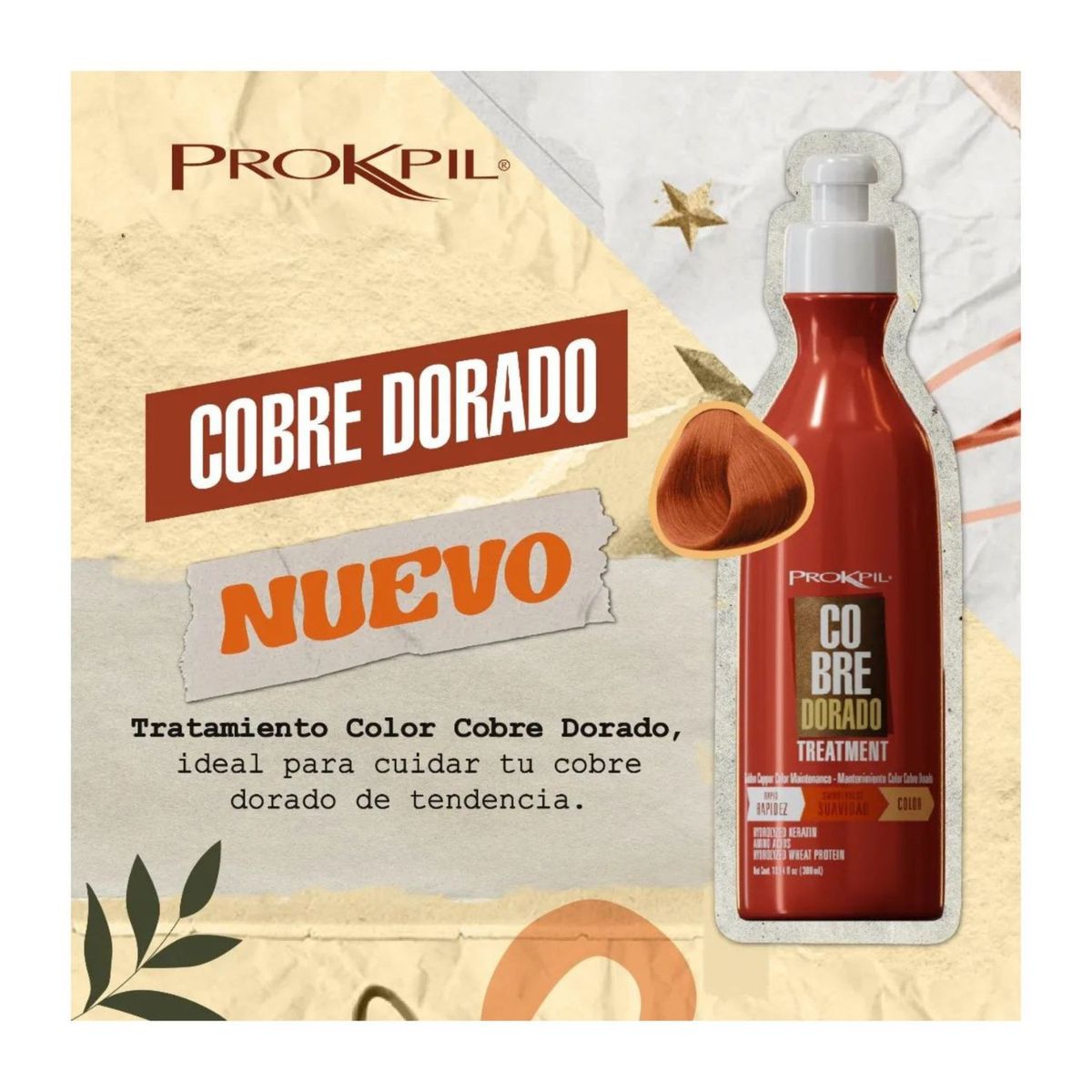 PROKPIL - Matizador Capilar Cobre Dorado Prokpil 300 Ml
