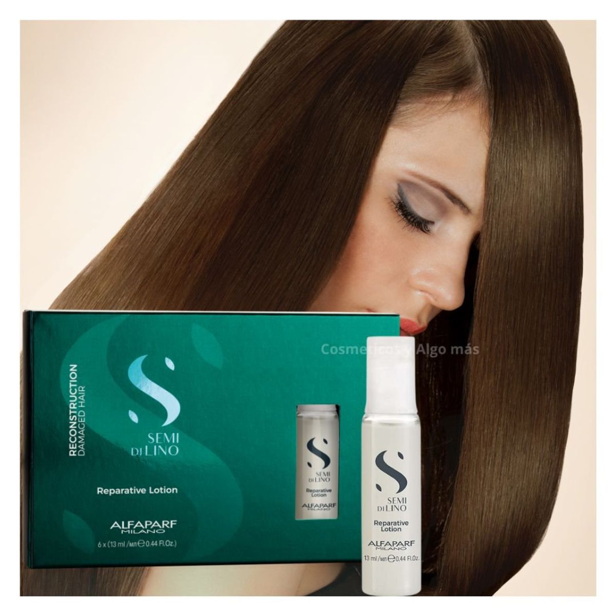 ALFAPARF MILANO - CAJA DE 6 AMPOLLAS REESTRUCTURANTES DE FIBRA CABELLO QUEBRADIZO 13ML