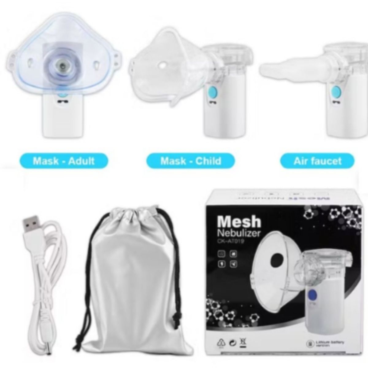 OEM - NEBULIZADOR PORTÁTIL MAQUINA VAPORIZADOR INHALADOR PORTÁTIL