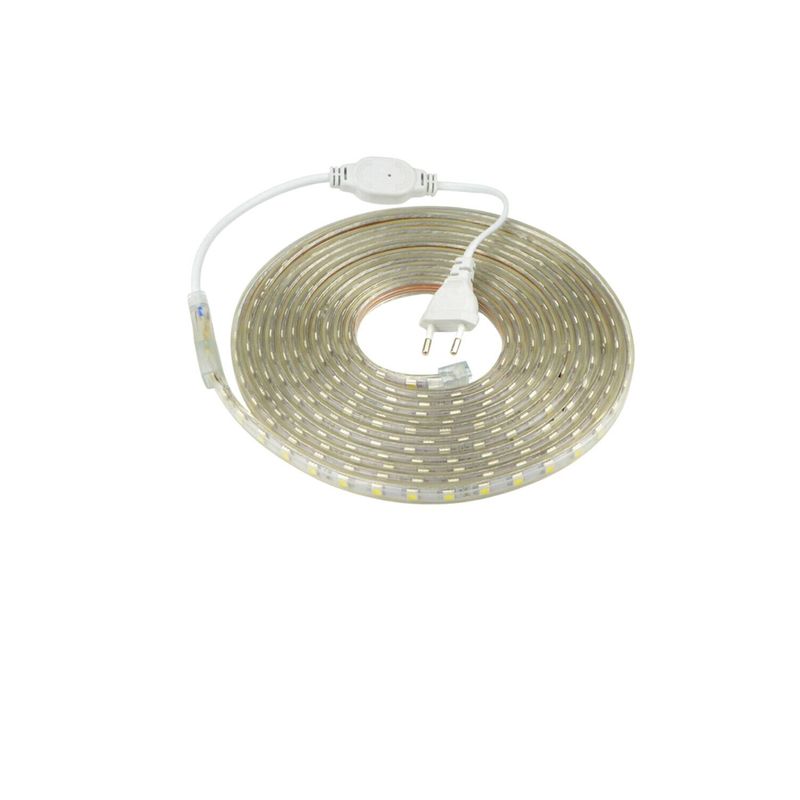 ELECTRICA STORE - CINTA LED CALIDA IMPERMEABLE 5 METROS+ CONECTOR A/C 220v