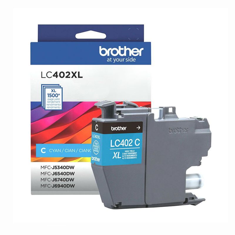 BROTHER - Tinta Brother Original LC402XL Cian J6740DW.