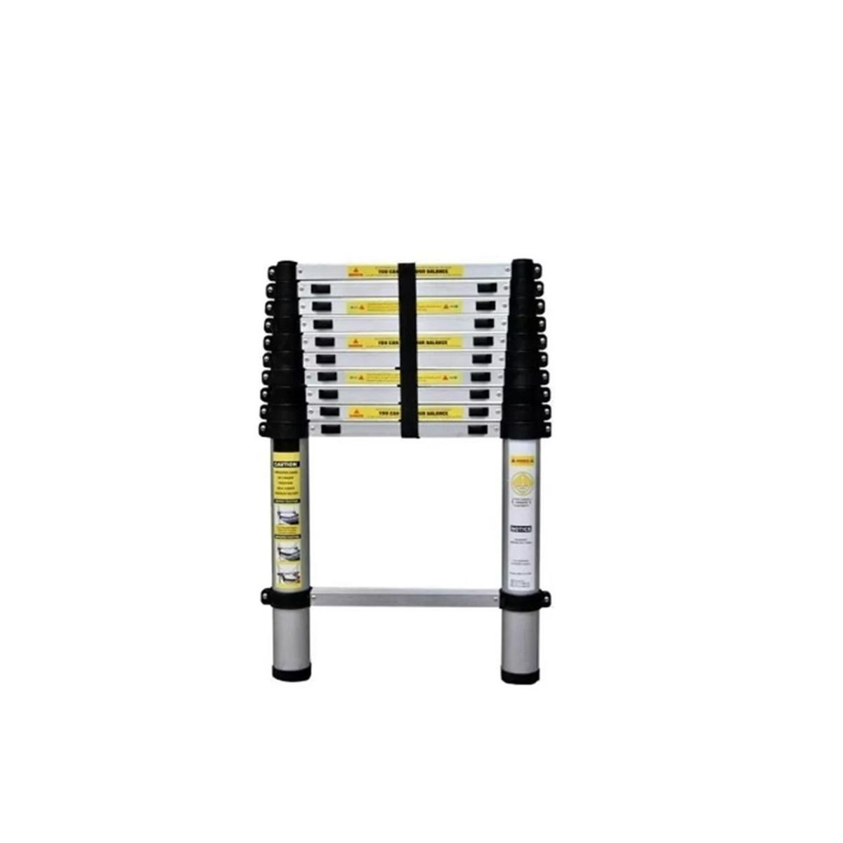 MOBII - Escalera Retráctil Telescópica Portátil Aluminio 38 Metros