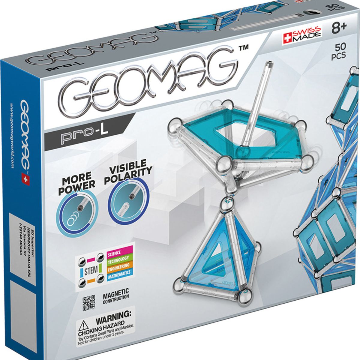GEOMAG - Juego de Creacion Magnético Pro-L (50 piezas)