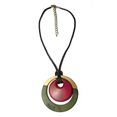 MAILEA - Collar placa perforada mujer acrílico