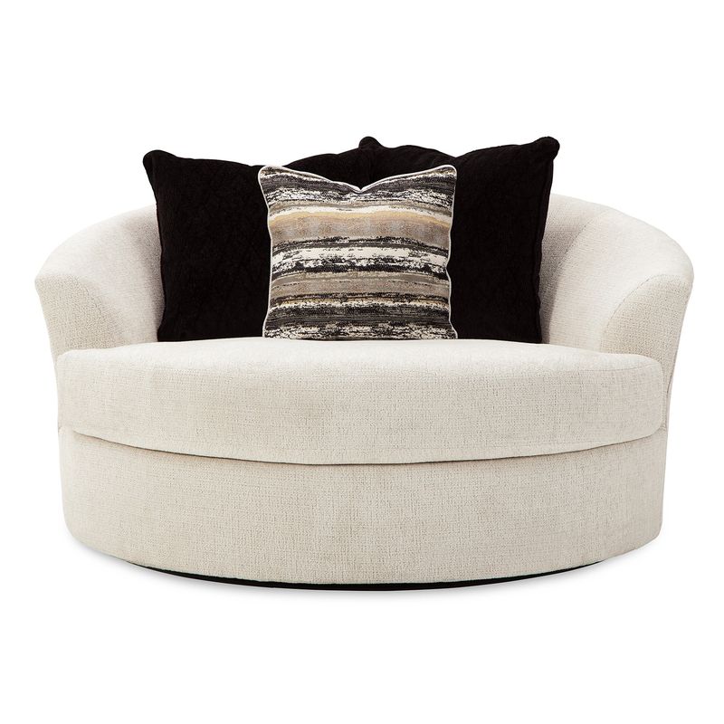 ASHLEY - Sofá 1 cuerpo giratorio oversized Cambri snow