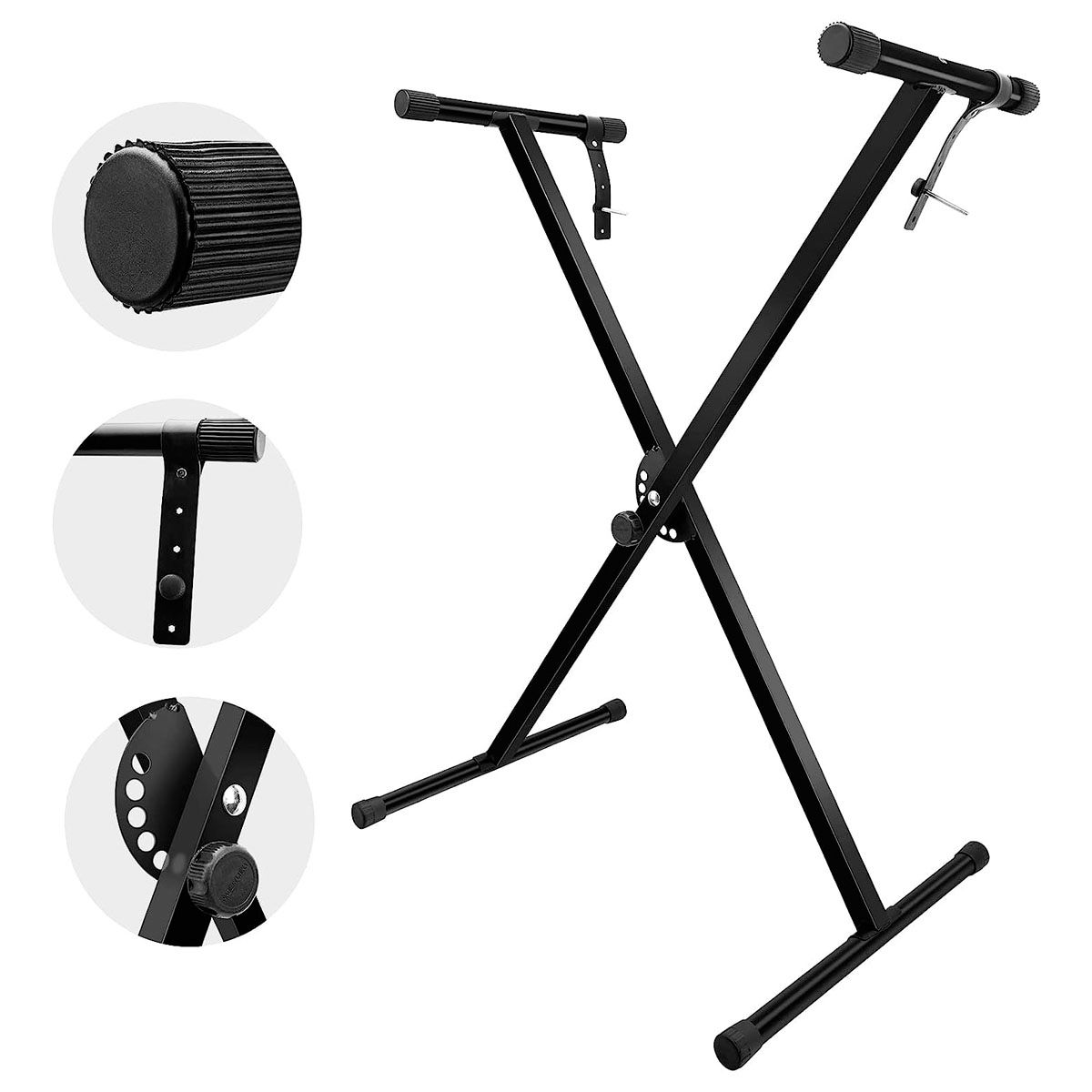 SONNET TECHNOLOGIES - Atril Stand Para Teclados Musicales Simple Sonnet 8433 Negro