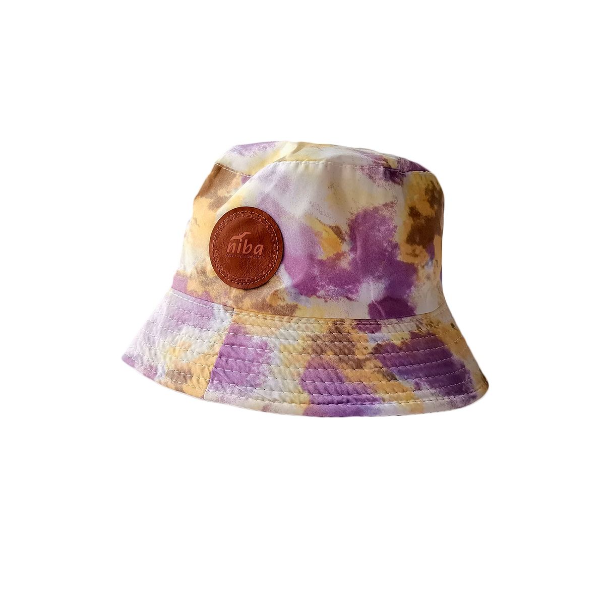 NIBA - Gorro Bucket Verde MoradoAmarillo Niba