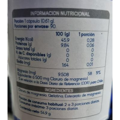 Imagen 2 del producto PACK CLORURO DE MAGNESIO 180 CÁPSULAS EN TOTAL