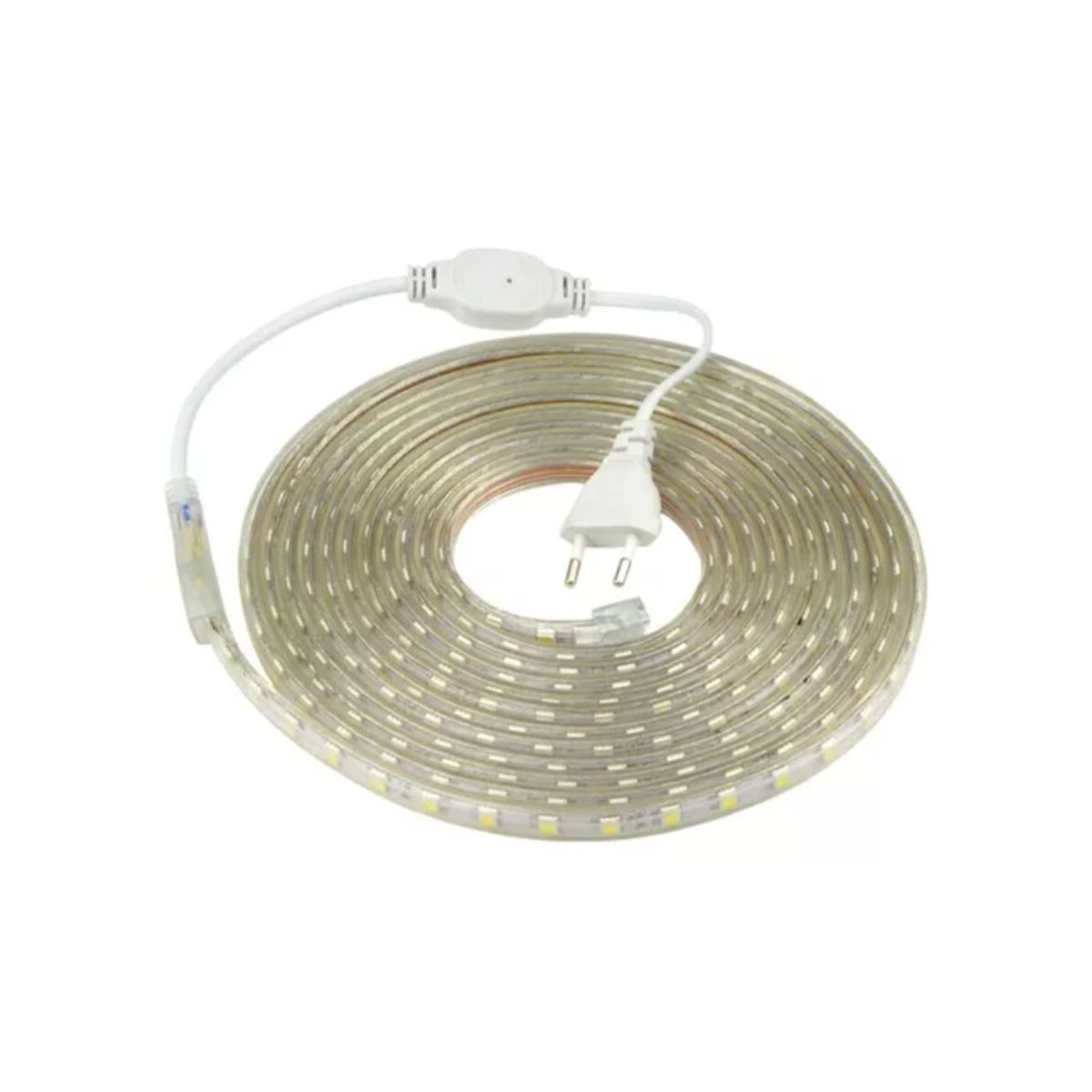 ELECTRICA STORE - CINTA LED FRÍA IMPERMEABLE 5 METROS+ CONECTOR A/C 220v