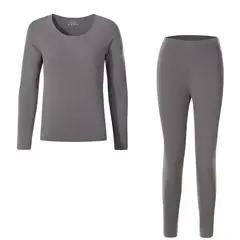 ANDESLAND OUTDOOR APPAREL - Conjunto Primera Capa Micropolar Gris Mujer