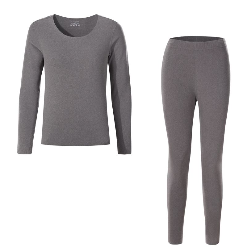 ANDESLAND OUTDOOR APPAREL - Conjunto Micropolar Primera Capa Blanford Gris Mujer