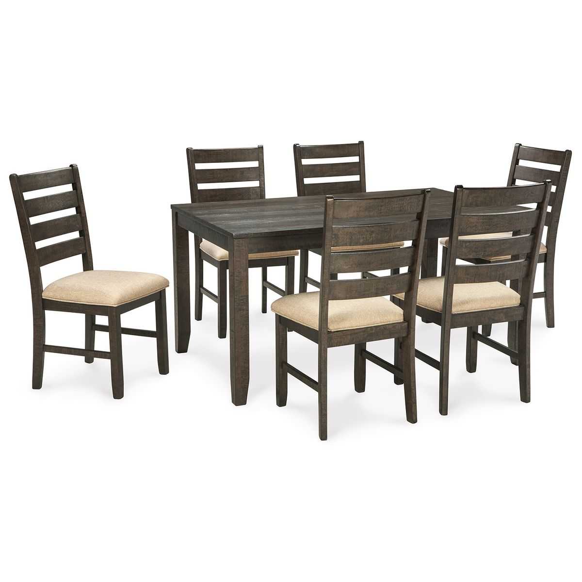 ASHLEY - Juego comedor Rokane (set 7 piezas)