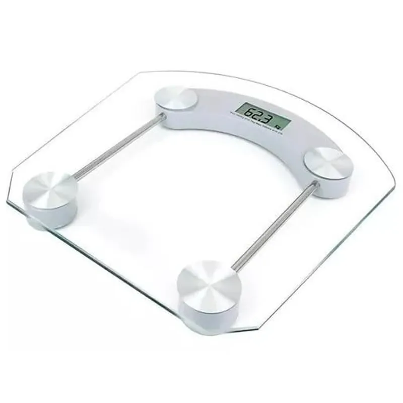 GENERICO - Balanza De Baño Digital De Vidrio Templado + pila  180kg
