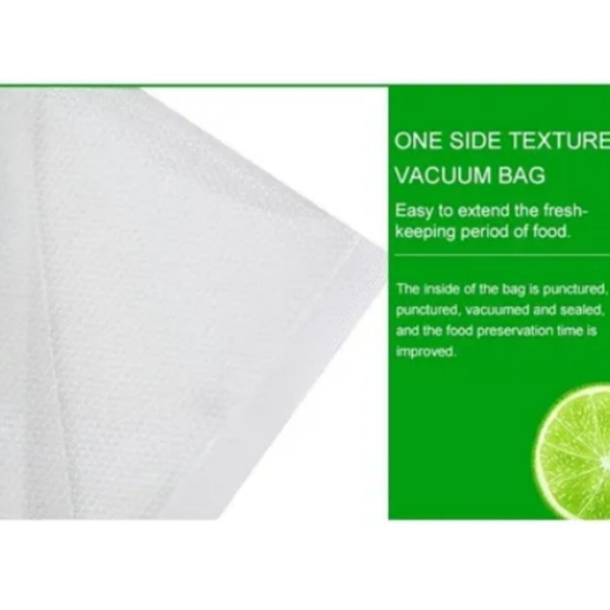 GENERICO - 100 Bolsas Sellado al Vacío Gofrada 20x15cm