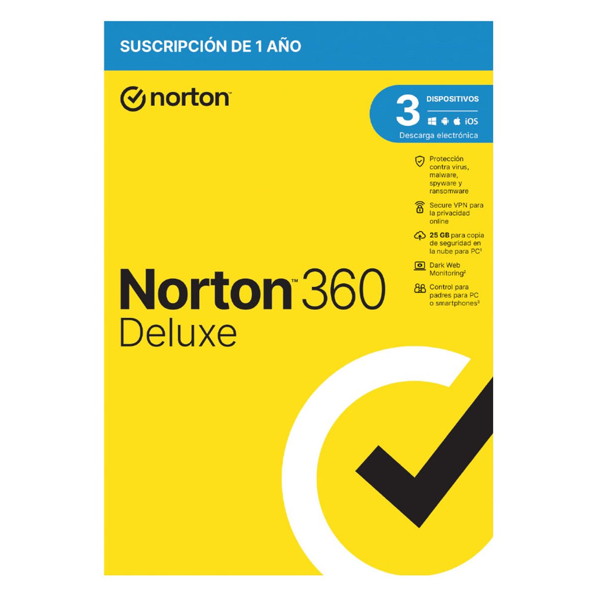 NORTON - Norton 360 Deluxe - 3 Dispositivos
