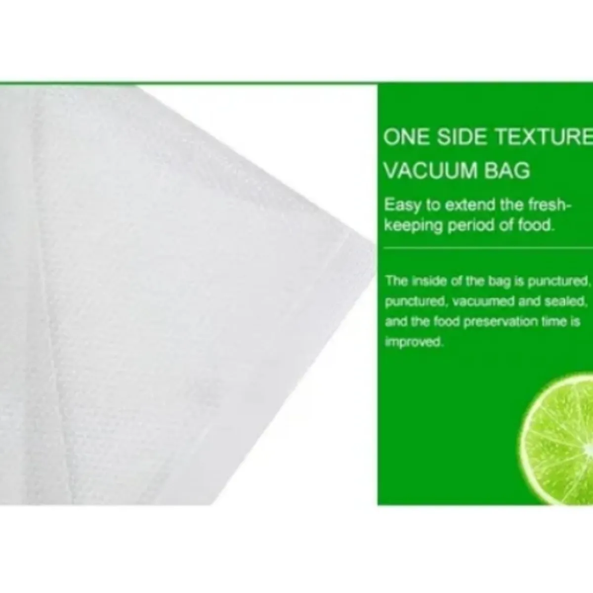 GENERICO - 100 Bolsas Sellado al Vacío Gofrada 25x30cm