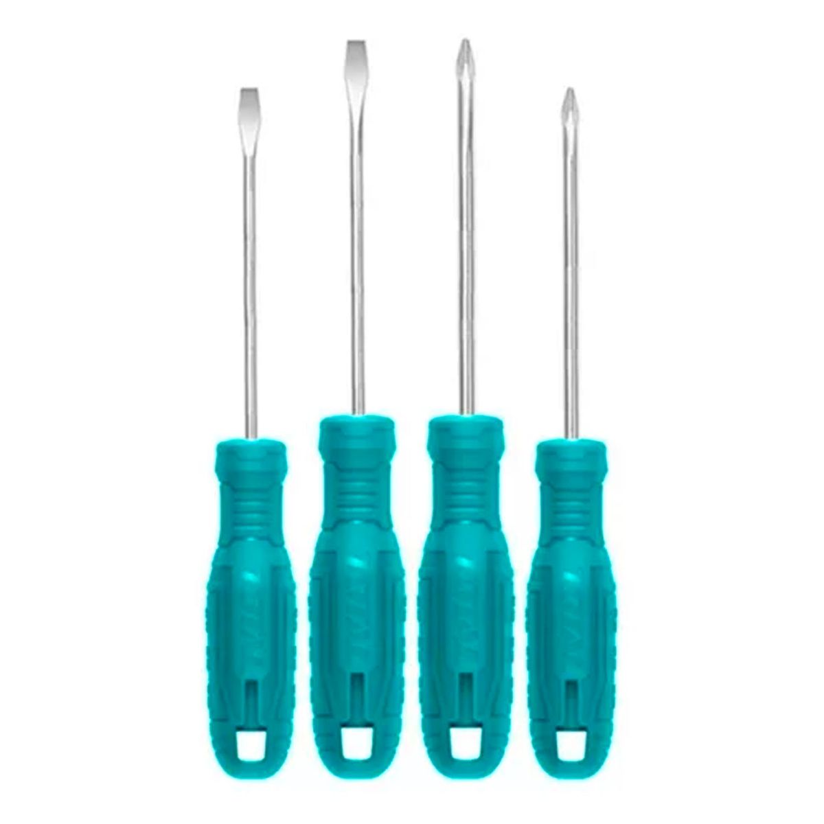 TOTAL TOOLS - Kit Juego Destornilladores 4 Piezas Total Thtdc250401