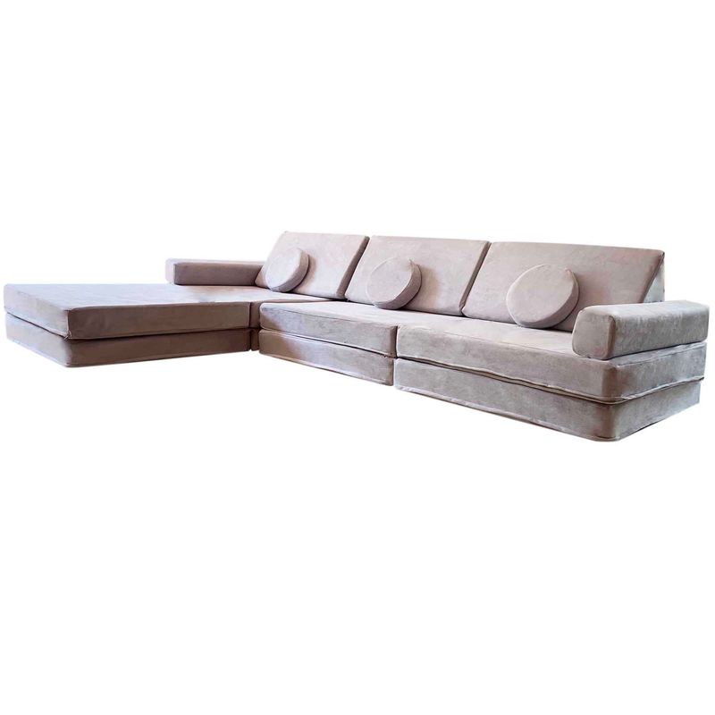 BLOKIDS - Sillón De Juegos Modular Doble Blokid Para Niños Gris