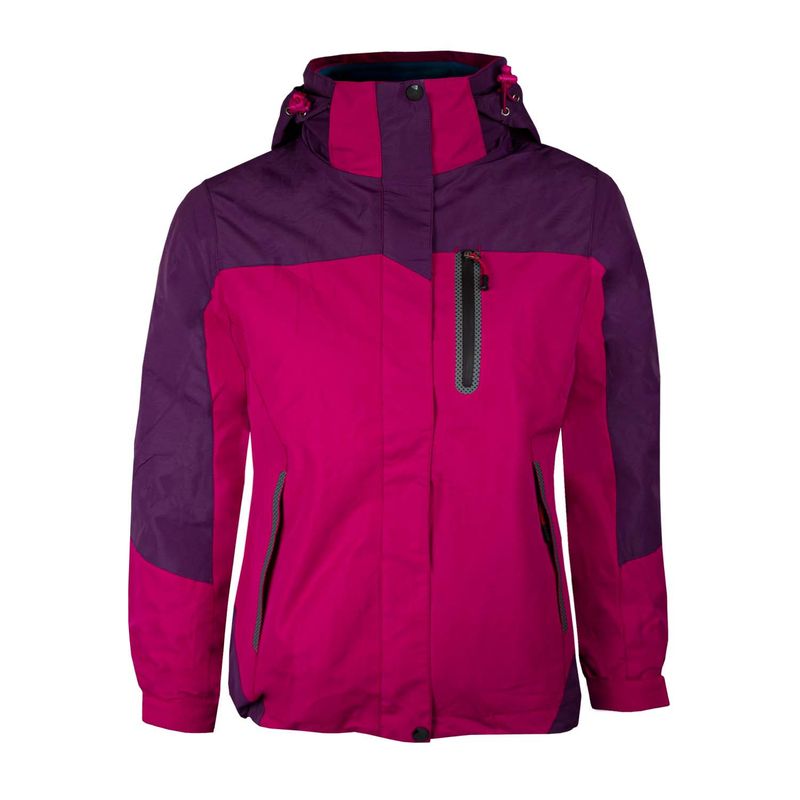 ANDESLAND OUTDOOR APPAREL - Chaqueta 3 En 1 Desmontable Bicolor Fucsia Mujer