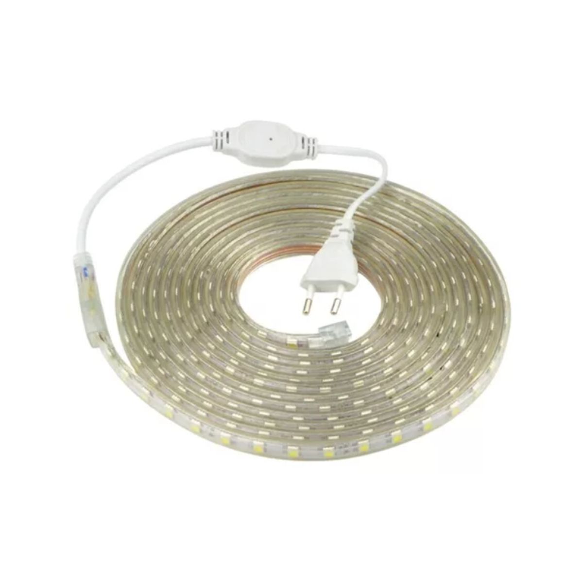 ELECTRICA STORE - CINTA LED FRÍA IMPERMEABLE 10 METROS+ CONECTOR A/C 220v