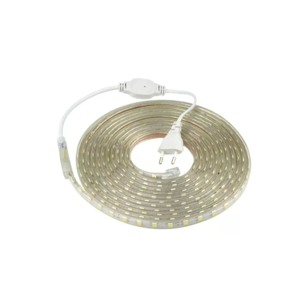ELECTRICA STORE - CINTA LED FRÍA IMPERMEABLE 10 METROS+ CONECTOR A/C 220v