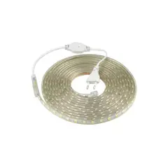 ELECTRICA STORE - CINTA LED FRÍA IMPERMEABLE 10 METROS+ CONECTOR A/C 220v
