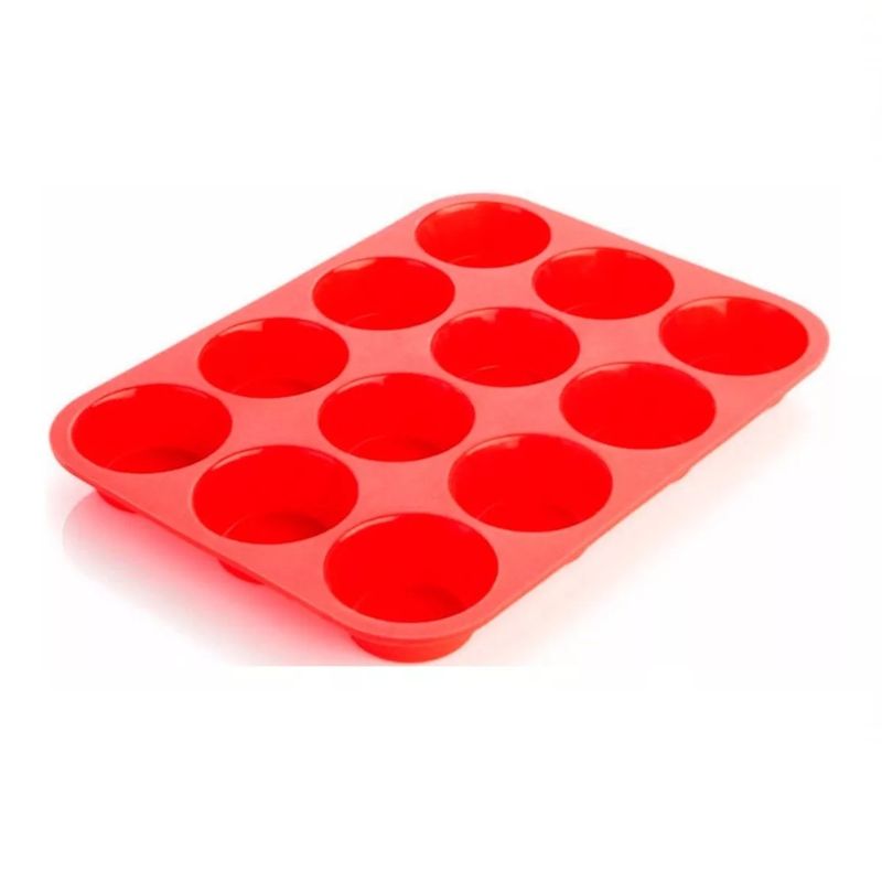 GENERICO - Molde Silicona Cupcake Economicos Muffin 12 Und queque