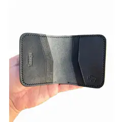 BUFFEL - Billetera Compacta Minimalista BÜFFEL - Cuero Italiano