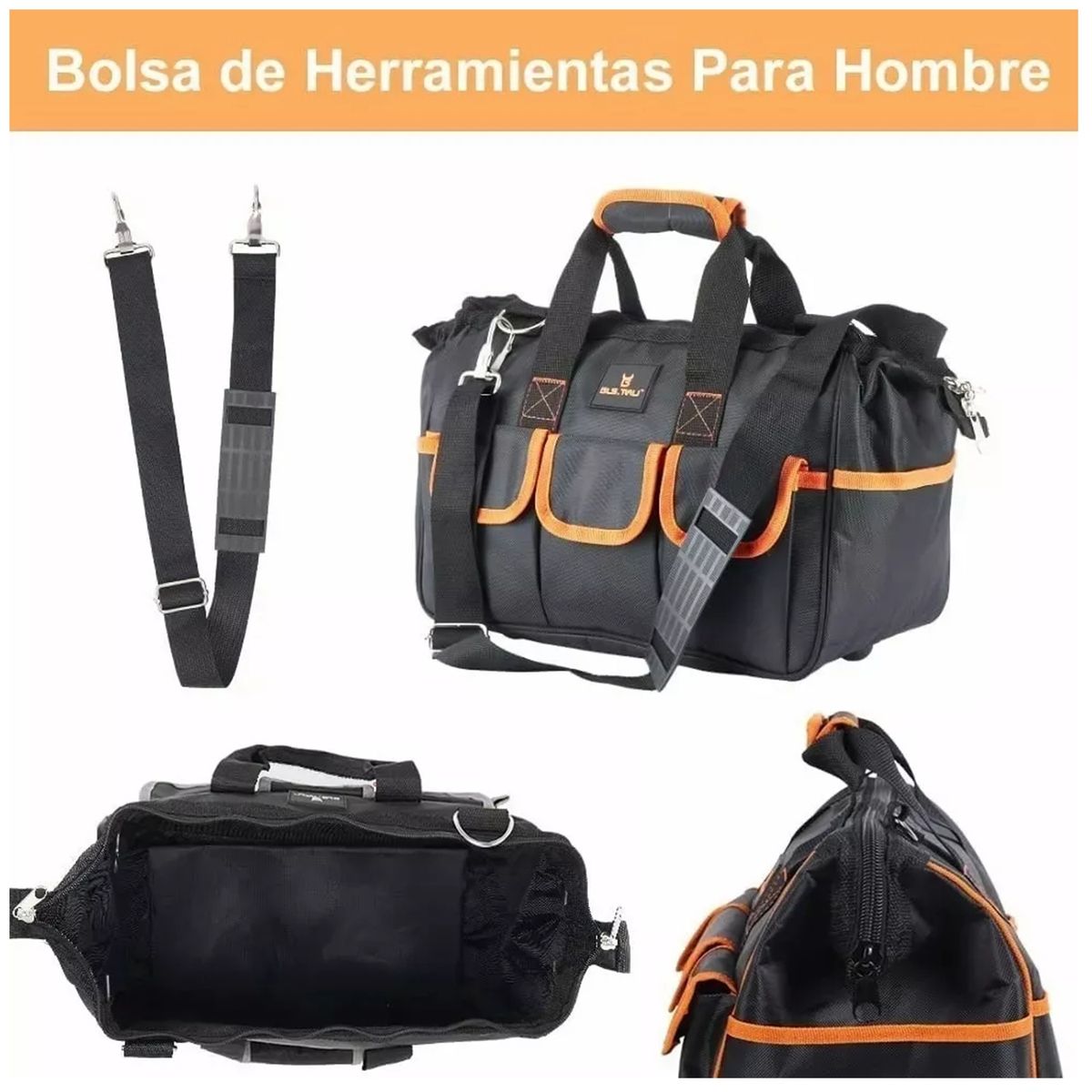 TNAKIEX - Cerrar Top Boca Ancha Bolsa De Almacenamiento De Herramienta