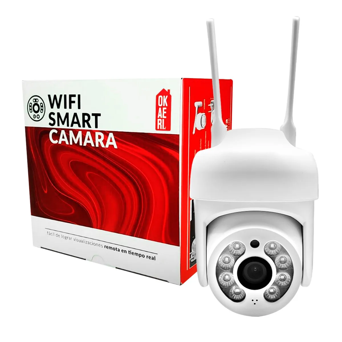 CURSOR - Cámara Ip Con Sensor De Movimiento Impermeable Wifi Full Hd - Blanco