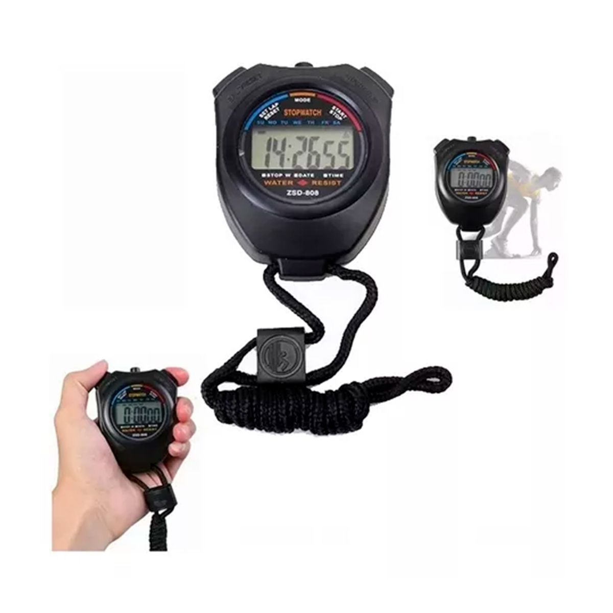 GENERICO - Cronómetro Digital Y Impermeable Para Deporte