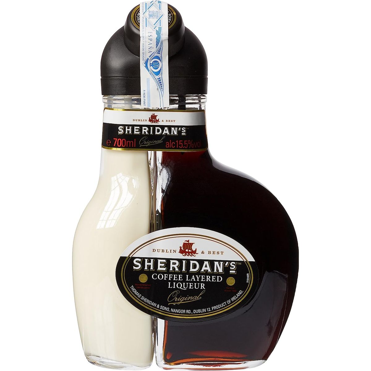 SHERIDANS - Sheridan's Crema de Licor Café y Chocolate Negro, 700 ml