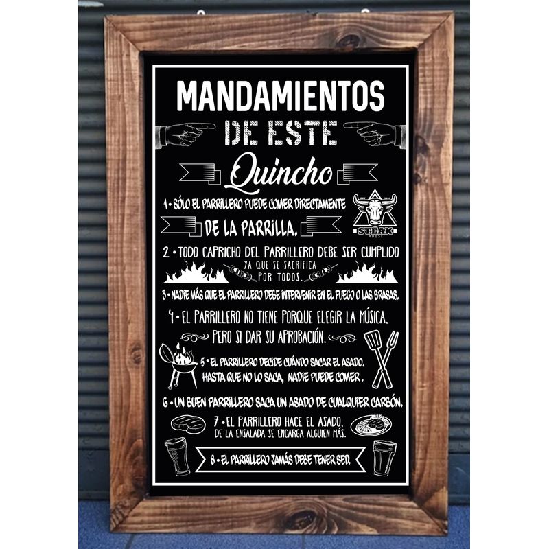 GENERICO - Los Mandamientos del quincho