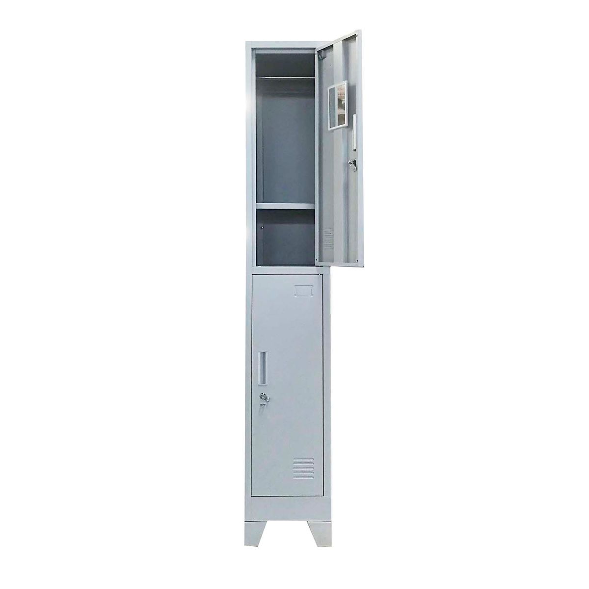 MOBITAT - Locker 2 puertas 1 cuerpo con Porta Candado Equimet