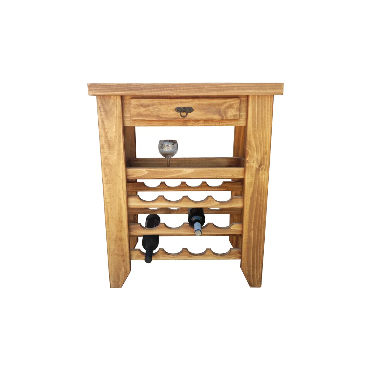 MARFELD MUEBLES - Mesa cava 12 botellas cafe