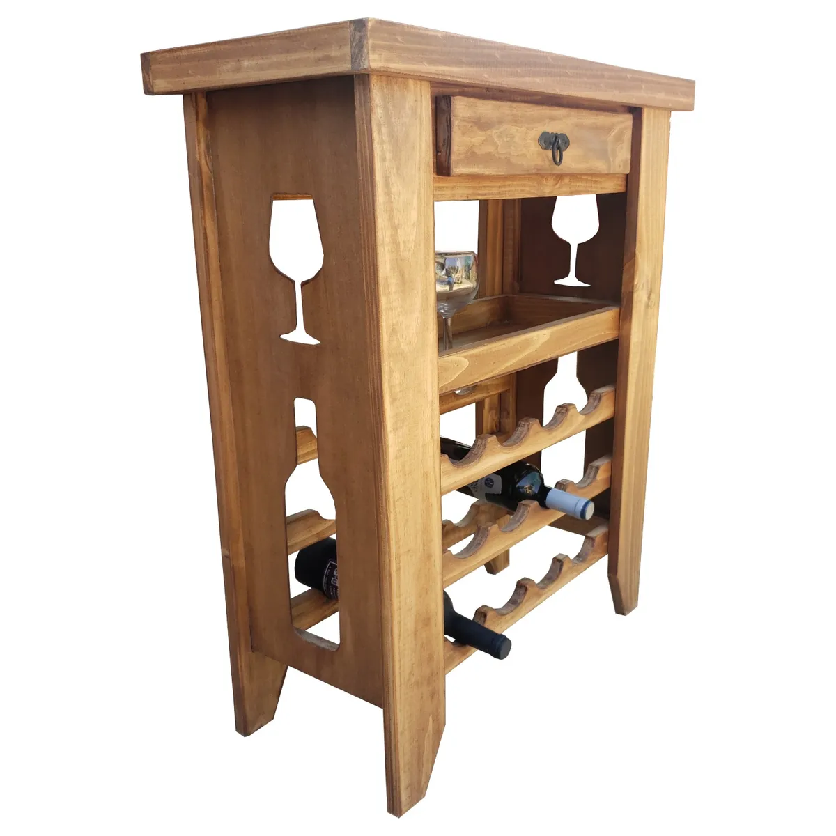MARFELD MUEBLES - Mesa cava 12 botellas cafe
