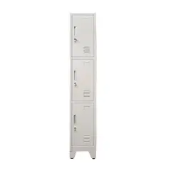 MOBITAT - Locker 3 puertas 1 cuerpo con Porta Candado Equimet